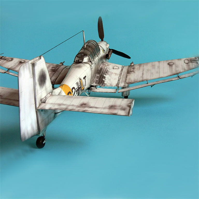 1:33 Paper Model German Ju-87 D-3 Junkers Dive Bomber Aircraft Model Plane  Paper Model Kit (Unassembled Kit )