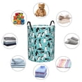 thumbnail image 4 of Balery Penguins Cesta de ropa redonda con asas, impermeable, independiente, para ropa, juguetes, dormitorio y familia-Small, 4 of 6