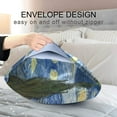 thumbnail image 5 of Coolnut Van Gogh The Starry Night Art Satin Pillowcase for Hair and Skin Silk Pillowcase, Queen Size(20x30 inches) - Slip Cooling Satin Pillow Covers with Envelope Closure Home Decor Gifts, 5 of 7