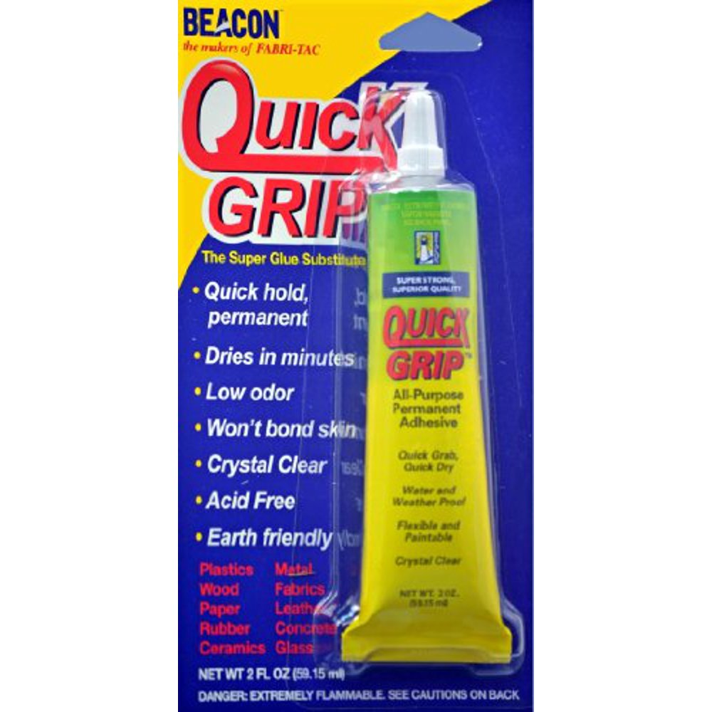 Beacon Quick Grip AllPurpose Permanent Adhesive, 2Ounce