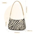 thumbnail image 3 of FORMRS Womens Shoulder Bag with Chain Strap Clutch Purse Cute Tote Handbag, Black Lines, 3 of 7