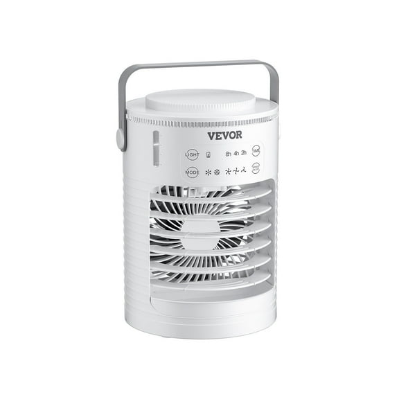 Portable Air Conditioner & Evaporative Air Cooler - 3 Speeds, 0.6L Water Tank, 4-in-1 Cooling Fan for Home & Office