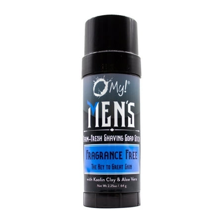 O My! Goat Milk Shaving Soap Stick 2.25oz | Free of Parabens & More | Shea Butter and Vit E | Handcrafted in USA