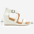 thumbnail image 3 of DREAM PAIRS Women's Open Toe Buckle Ankle Strap Summer Platform Wedge Sandals, 3 of 7
