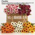 thumbnail image 4 of 5 Pieces/Kit Artificial Flower Fake Plants Simulation Heads Chrysanthemum Wedding Decor Centerpieces Photography Props, 4 of 10