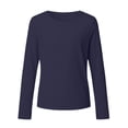 thumbnail image 4 of RMGVDSD Girls Athletic Shirts Long Sleeve T-Shirts Crew Neck Basic Tee Tops Kids Lightweight Solid Color Sports Tshirts 13-14 Years, 4 of 4