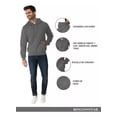 thumbnail image 4 of Sudadera Hombre Basica Ligera Gorro Jaretas Bolsa Canguro, 4 of 8