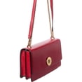 thumbnail image 3 of Versace Medusa Reptile-Embossed Leather Shoulder Bag, Red, 3 of 4