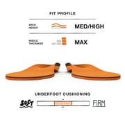 Superfeet All-Purpose High Impact Support Insoles (Orange) - Trim-To-Fit Orthotic Arch Support Shoe Inserts - Professional Grade - Men 9.5-11 / Women 10.5-12