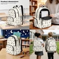 thumbnail image 3 of Kuiaobaty Musical Note Print Backpack Set with Lunch Bag for Kids Plaid Print Backpack and Pencil Case with Zipper Reusable Insulated Lunch Box and Pencil Pouch for School Camping, 3 of 7