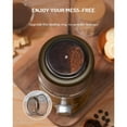 thumbnail image 2 of Electric Super Silent Blade Coffee Grinder, Timed Grind Control Rotary Knob, Adjustable Coarse to Fine for Coffee Beans, Spices & Herbs, with 1 Removable Stainless Steel Bowl, Brown, 2 of 6