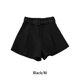 thumbnail image 3 of Jumpingount Pantalones cortos casuales Ropa de mujer Pantalones sueltos Mano de obra fina Diseño elegante Traje de verano ajustable A-line Lady Prendas para la parte inferior del cuerpo Negro METRO, 3 of 6