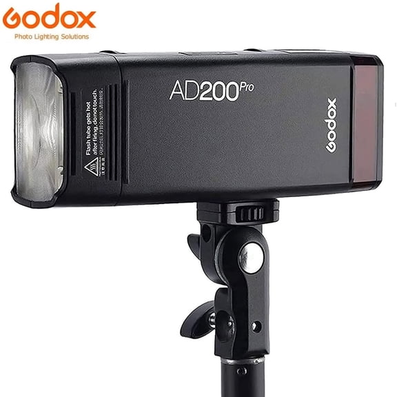 GODOX AD200 Pro AD200Pro 200Ws 2.4G Flash Strobe 1/8000 HSS 500 Full Power Flashes Bare Bulb/Speedlite Fresnel Flash Head Pocket Flash Monolight