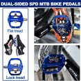 thumbnail image 3 of BUCKLOS SPD Pedals PD-M680 MTB Mountain Bike Clip in Dual Sided Pedals - Road Bike Flat & Clipless Sealed Bearing Bicycle Clips Pedal Compatible with Shimano SPD Cleats (9/16" Aluminum), 3 of 7
