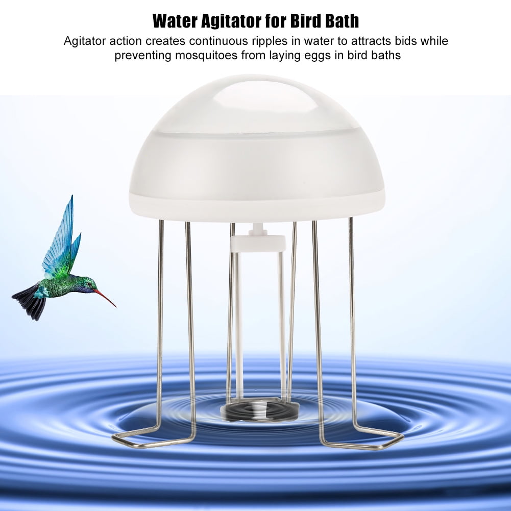 Mgaxyff Water Agitator for Bird Bath,Solar Power Water Wiggle Agitator for Bird Bath, Solar Power Water Wiggle for Bird Bath