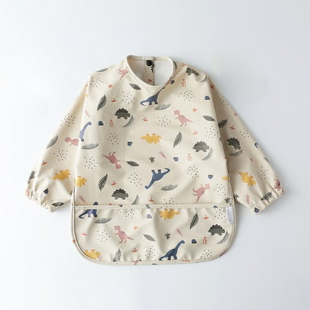 

Danish children‘s waterproof anti-clothing eating bib ultra-soft PU waterproof bib baby complementary overalls anti-dirty feeding