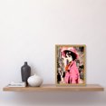 thumbnail image 2 of Retro Aesthetic Vintage Fashion Woman in Street Artwork Framed Wall Art Print A4, 2 of 4