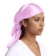 thumbnail image 4 of Fgnfyis Head Scarf for Women Fashion Solid Square Headscarf Lightweight Versatile Neck Scarf Hair Bandana Pink One Size, 4 of 8