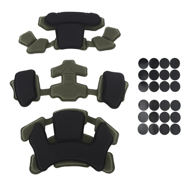 Acolchado para casco, sistema de revestimiento para casco, cojín de esponja, almohadillas de espuma de repuesto, acolchado universal, juego de almohadillas protectoras interiores, OD verde