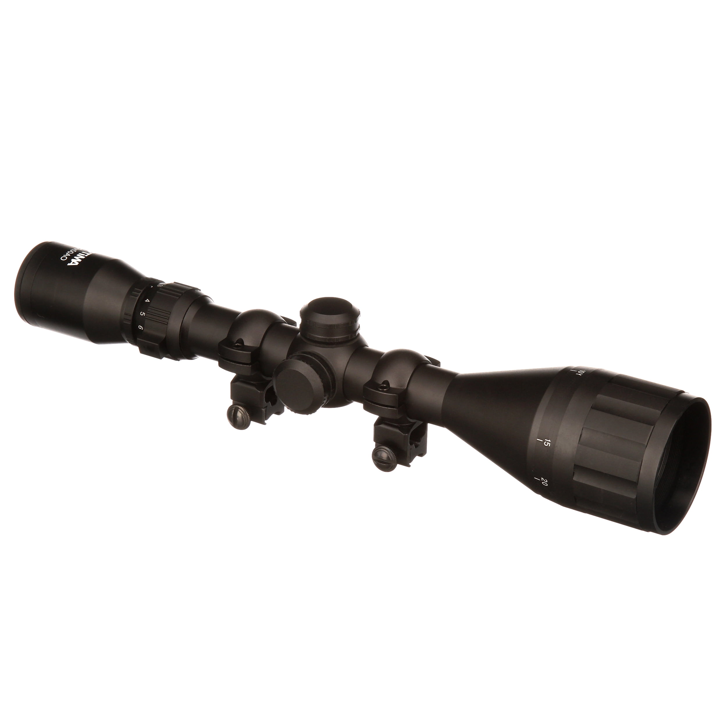 Hatsan Optima 3-12x50AO Airgun Scope w/ Rings 1 in Black Aluminum