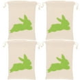 thumbnail image 4 of 4pcs Easter Gift Bags with Drawstring Easter Rabbit Candy Pouch Bags Easter Party Gift Pouches, 4 of 7