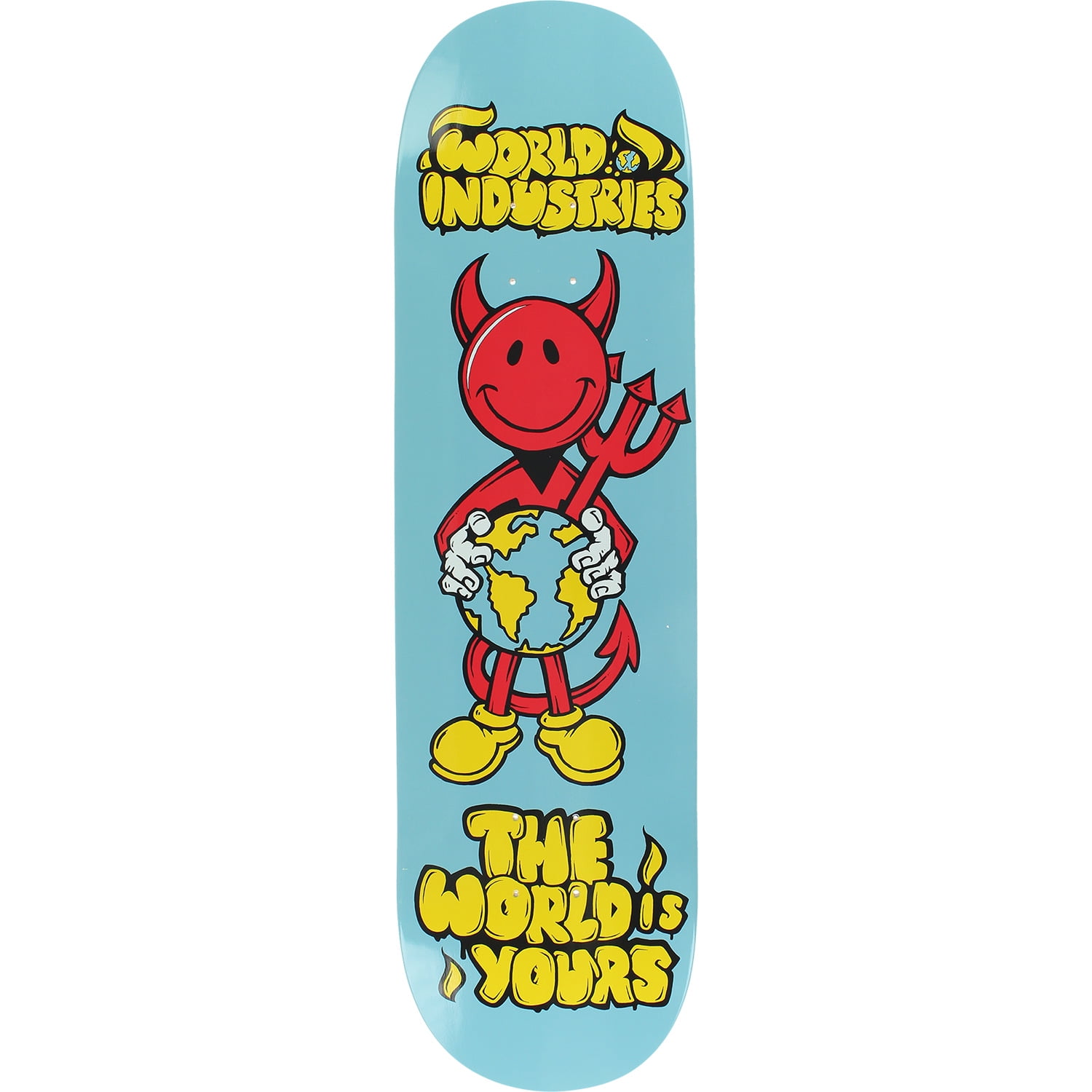 World Industries Skateboards Devil Man The World Skateboard Deck 8.38