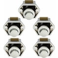 thumbnail image 1 of Push Button Campervan - Latch Lock Knob Closure Door Cupboard for RV Motor Caravan 5 Pieces(Chrome), 1 of 5