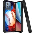 thumbnail image 1 of DALUX MetKase Hybrid Slim Phone Case Cover Compatible with Motorola Moto G Stylus 5G (2023) - Baseball Splash, 1 of 3