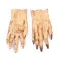 thumbnail image 1 of Guantes De Miedo Para Fiesta De Halloween, Guantes De Pata De Cosplay De Hombre Lobo Cadáver, Accesorios Para Disfraces Yuarrent AP006516-04, 1 of 2