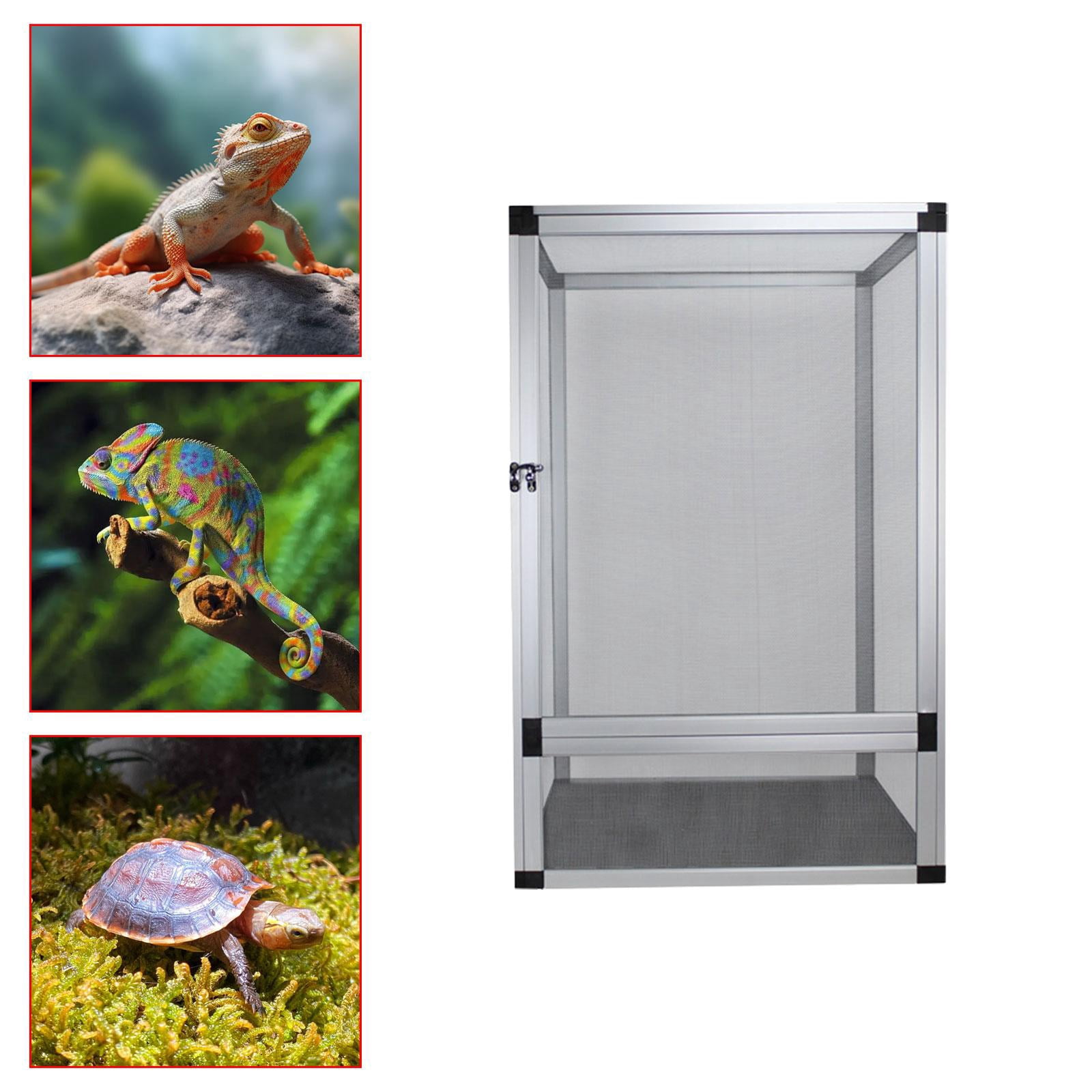 Bothyi Reptile Cage Terrarium Sturdy 360 degree Observation for Frog Gecko Bearded Dragon