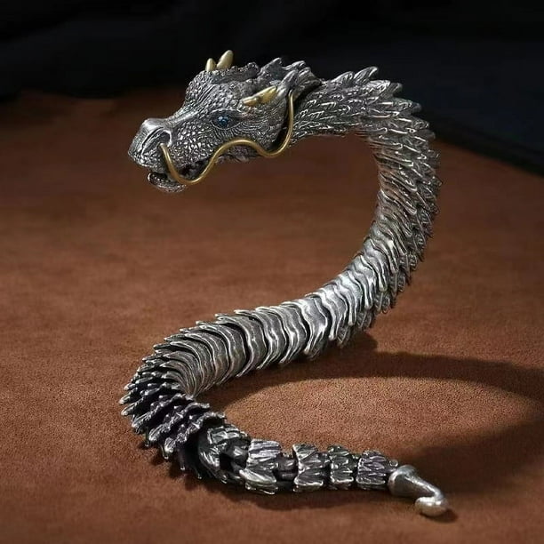 Fiudx Ofertas del día Pulsera de griffon tridimensional, tendoncia masculina, joyería dominante para niños, pulsera tailandesa chapada en latón con personalidad