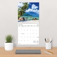 thumbnail image 6 of Trends International 2024 Beaches Wall Calendar & Push Pins, 6 of 6