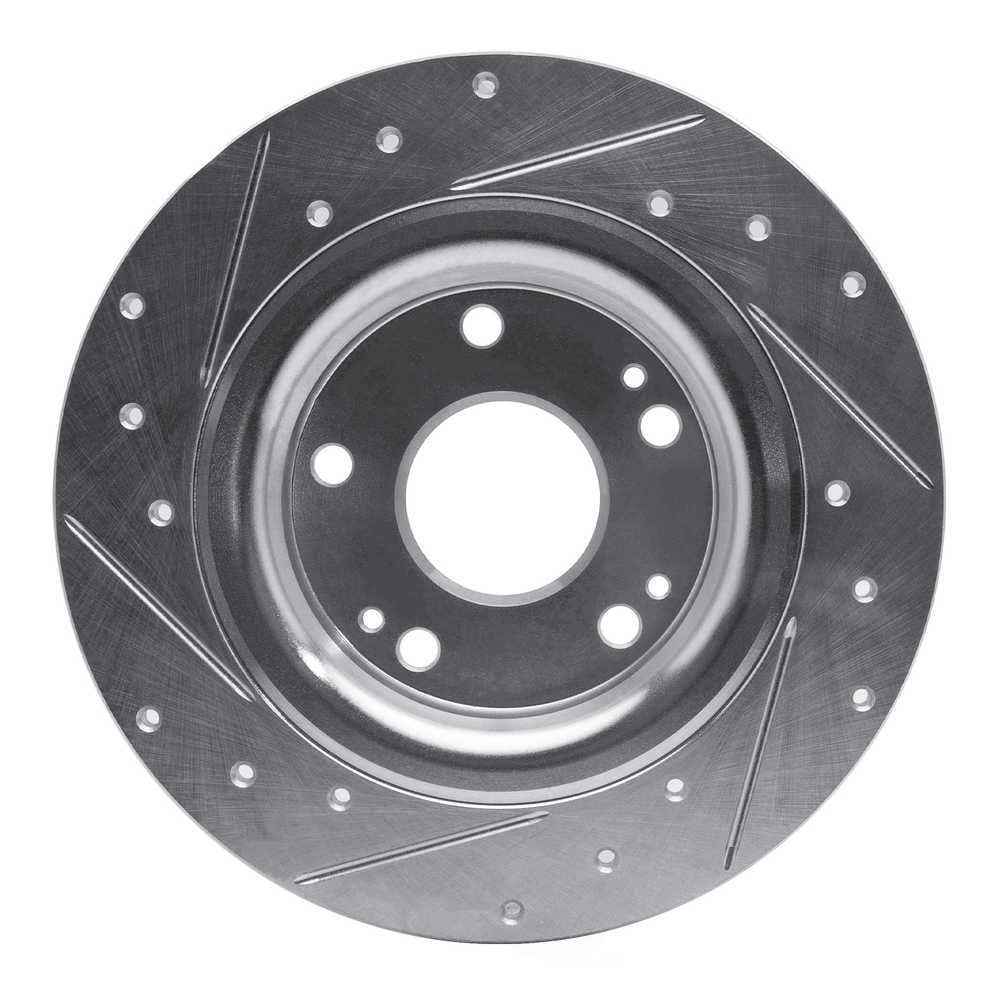 Dynamic Friction Company 631-59068R DFC Brake Rotor - Drilled And Slotted - Silver