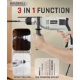 thumbnail image 4 of 61 Pcs 650w Copper Armature Professional Impact Drill Machine Tool Kit | 13mm Keyless Chuck | 3000 Rpm Variable Speed With Forward & Reverse Function Drill Machine For Wall Drilling Tool, 4 of 5