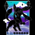 thumbnail image 2 of Men's Pokemon Glaceon Neon Light  Graphic T-Shirt, 2 of 5
