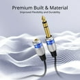 thumbnail image 3 of Tnp Products Tnp Premium 6.35Mm 1/4" To 3.5Mm 1/8" Cable Adapter (3Ft) - Male To Female Trs Stereo Audio Jack Plug Wire Cord Bi-Directional With Gold Plated Connector For Ipod, Laptop, Home Theater,, 3 of 6