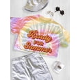 thumbnail image 3 of Ready For Summer Orange Text Tie Dye Spiral Women -Smartprints Designs, Female Small, 3 of 4