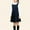 Navy, variant on Girls' Two Piece Outfits Side Button Pinafore Dress and Long Sleeve Shirt School Uniform Set Breathable Soft Casual School Fashion Set 3-15 Years