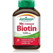 Jamieson Biotin 10,000 mcg, 45 softgels, {Imported from Canada}