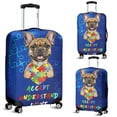 thumbnail image 2 of Autism Awareness French Bulldog Accept Understand Love Travel Luggage Cover Dog Lover Gifts Suitcase Dust Protective Decor - 12003, 2 of 5