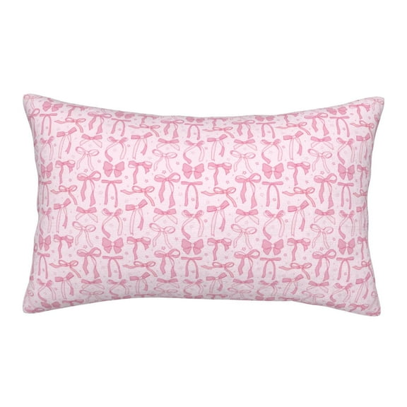 Hirioo Ribbon Bow for Plush Pillow Cover for Bedroom and Living Room ,Elegant, Comfortable Home Decor-14"x20"