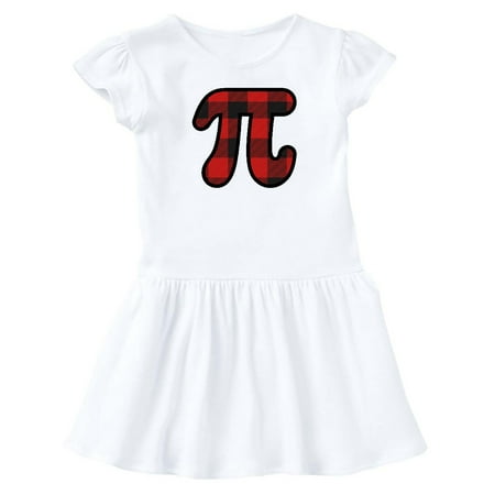 

Inktastic Pi Day Math Party Buffalo Plaid Gift Baby Girl Dress