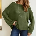 thumbnail image 4 of Sweaters for Women 2025 Oversized Fall Winter Long Sleeve Crewneck Knit Sweater Jumper Top Womens Pullover Sweaters, 4 of 6