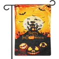 thumbnail image 1 of Bandera de jardín, bandera de castillo al aire libre calabaza truco o trato decoraciones de jardín, pequeña bandera de jardín 12x18 Prime Zhivalor  WRMH-1575-1, 1 of 7