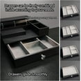 thumbnail image 3 of RFCUIBIJ Pine Wood Cologne Stand Organizer for Men  3 Tier Cologne Display Shelf Organizer with Hidden Compartment and Velvet Lining Drawer  Perfume Display Holder, 3 of 7