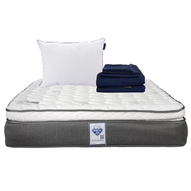 Colchón Queen Size + Sábanas Softy + Almohada One Spring Air DICASA Phantom