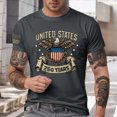 thumbnail image 2 of CAUYDY American Flag Shirts for Men USA Patriotic T-Shirt 4th of July Tee Tops(L101-Dark Gray,XL), 2 of 5