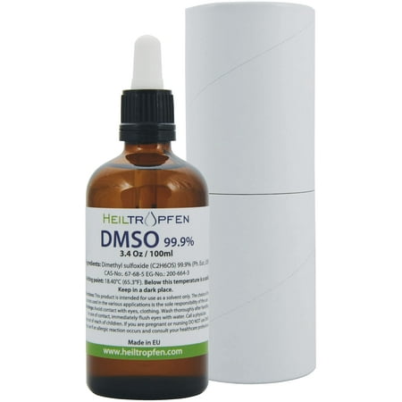 DMSO Low ODOR - Dimethyl sulfoxide liquid (3.4 Oz - 100ml), Heiltropfen