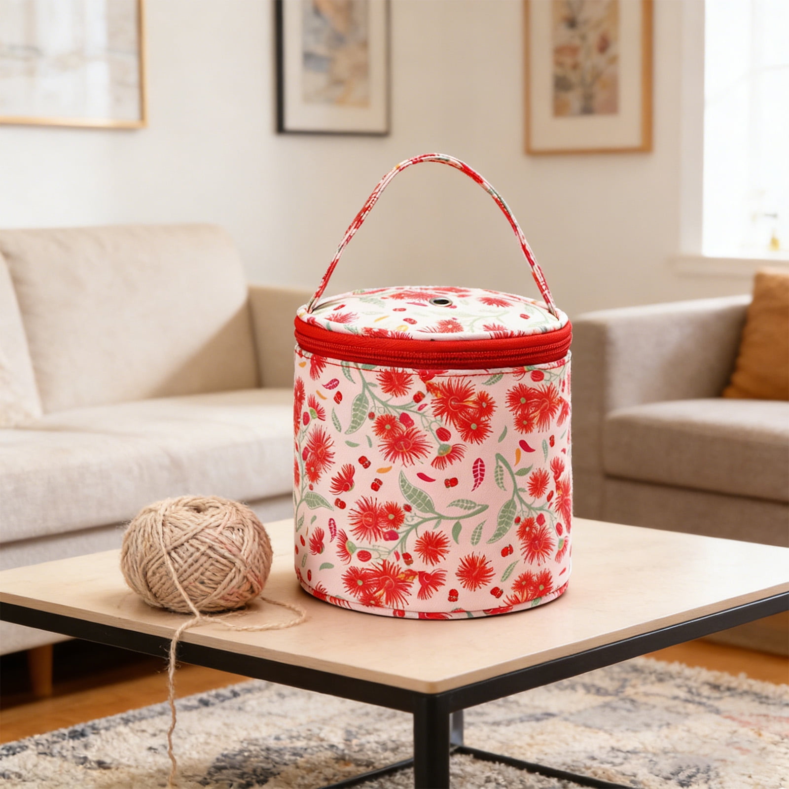 Protective Storage Bag For Knitting Accessories Crochet Hook Organiser with Soft Interior And Multiple Sections