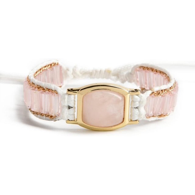 GHSDFBB Bracelet Statue de Poignet en Perles de Pierre Naturelle Fait Main 3 Rangées Grand Collection de Bijoux